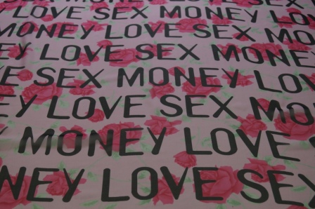 Шелк шифон Love Sex Money