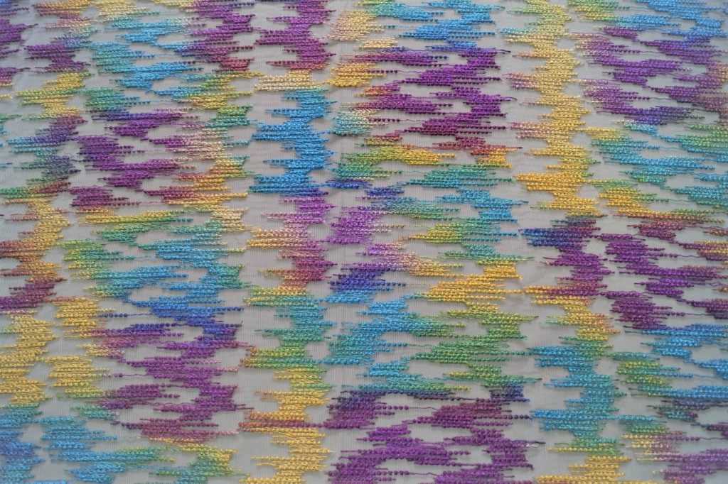 Ткань фатин (сетка) с вышивкой Missoni Ткань фатин (сетка) с вышивкой Missoni