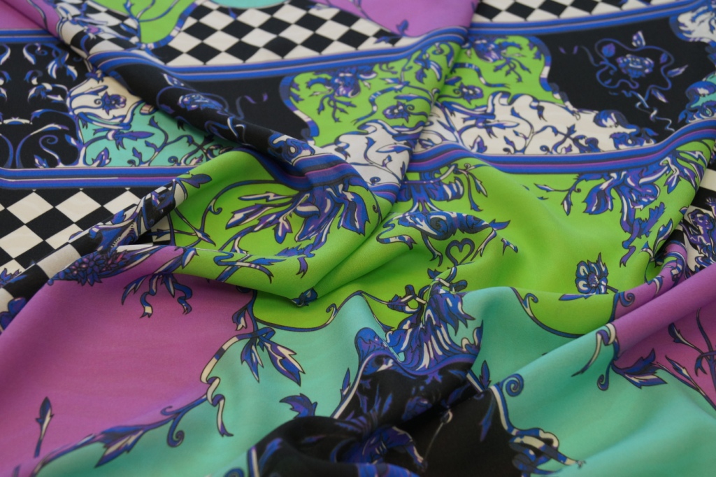 Шелк ткань Versace Шелк ткань Versace