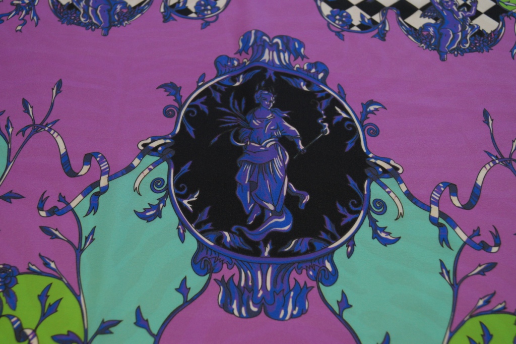Шелк ткань Versace Шелк ткань Versace